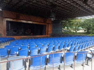 The amphitheater at the Island Center for the Performing Arts is ready to greet audiences. (Source photo by Susan Ellis)