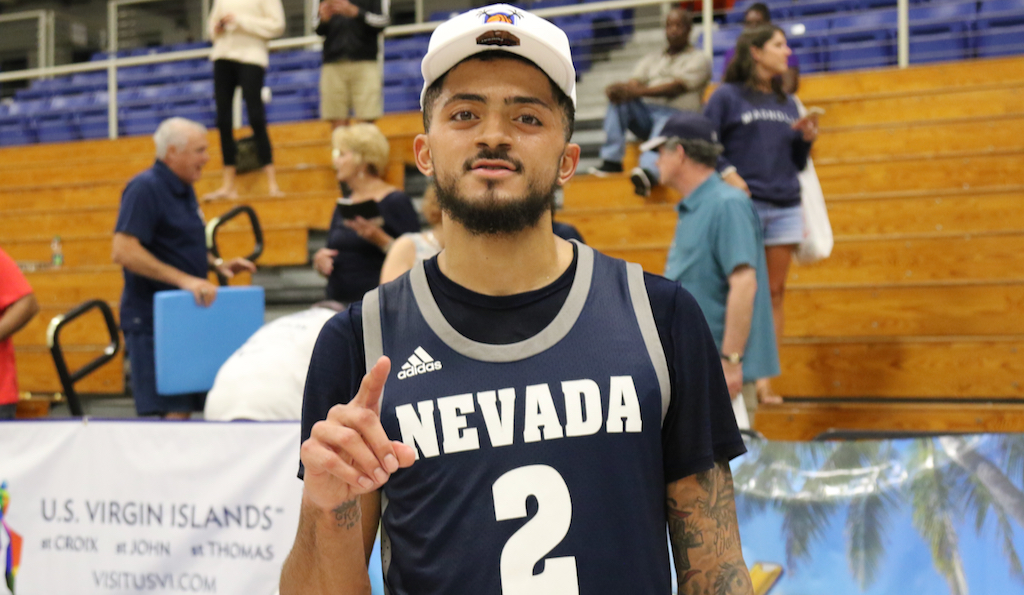 Jalen Harris of the University of Nevada was named MVP of the Paradise Jam after leading the Wolfpack to the title. (Source photo by Kyle Murphy)