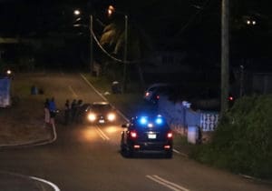 VIPD detectives and officers respond to Estate Barren Spot, where 23-year-old Luis Perez was shot and later died from his injuries. (VIPD photo)