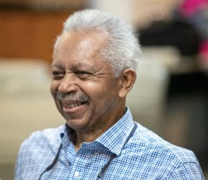 Wallace Williams appears at Tuesday's Senate committee hearing. (Photo by Alvin Burke Jr. for the V.I. Legislature)