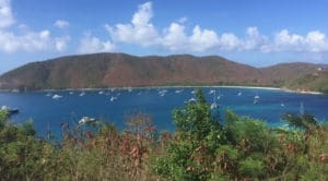 Boats fill moorings at Francis Bay. (Photo by Jay Walters)