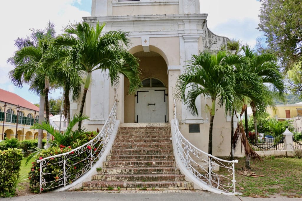 On King Street, the historic Danish Lutheran Church was among the churches closed and shuttered. (Source photo by Linda Morland)