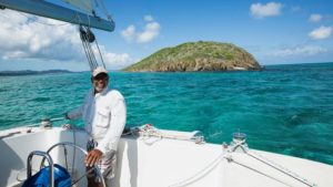 Westerman, who has operated Llewellyn’s Charters since 1979, takes passenger excursions from the St. Croix Yacht Club to Buck Island, pictured here. (Photo from Llewellyn’s Charters website)