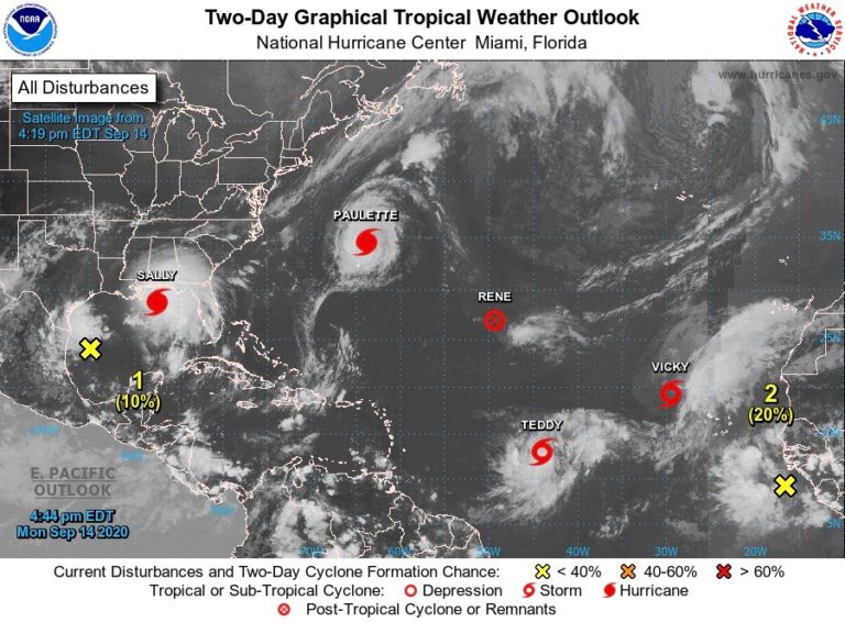 Atlantic Basin is Churning with Five Weather Systems