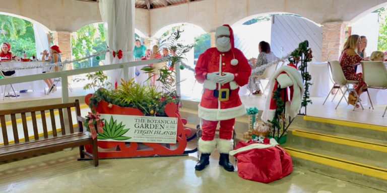 Families Join Santa for Breakfast at Botanical Garden