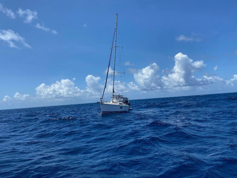 Coast Guard Tows Disabled Sailing Vessel to Safe Harbor on St. Croix