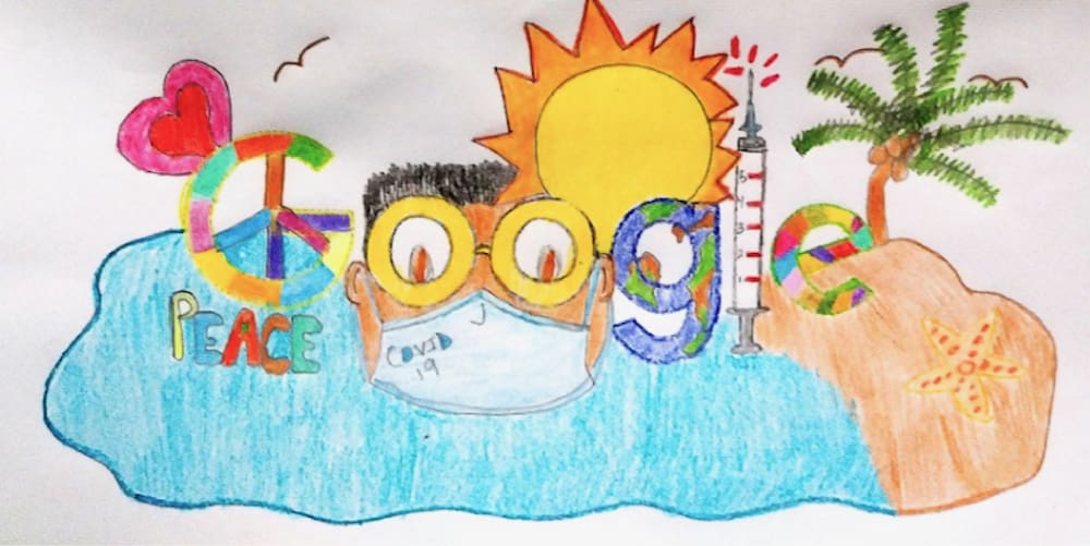 Doodle For Google Contest 2021 WINNERS!! I am strong because 