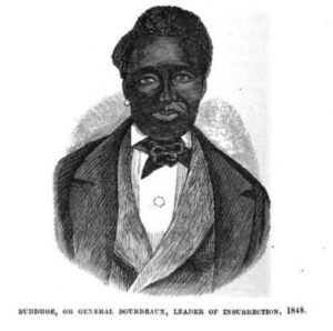 A portrait of John Bordeaux. (Image from “Leaflets from the Danish West Indies”, Chas. Edwin Taylor, M.D., F.R.G.S, 1888)