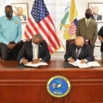 Drag Racing land donation signing