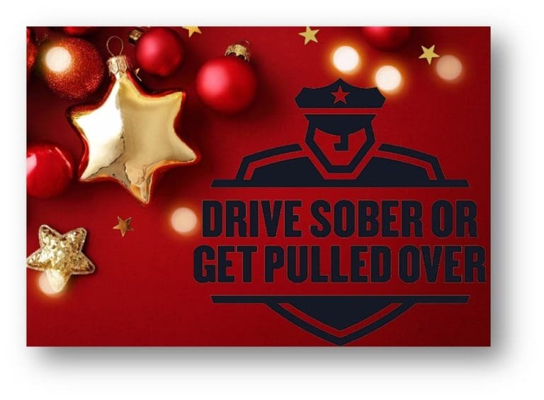 This Holiday Season – Drive Sober Or Get Pulled Over!