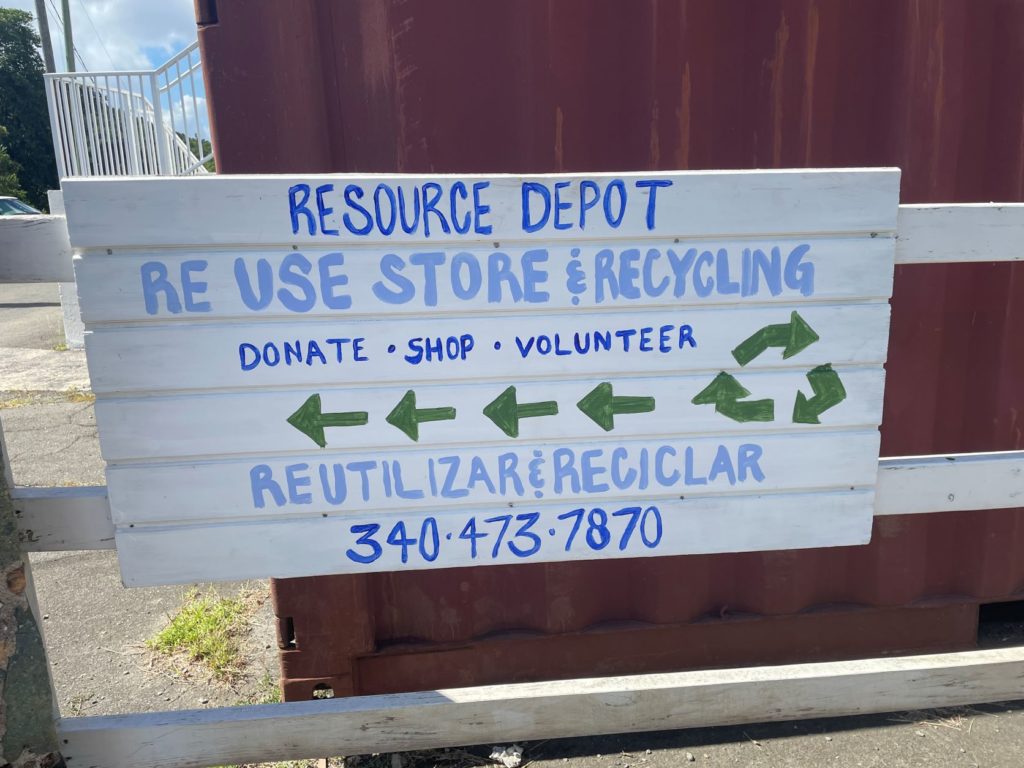 The Resource Depot on St. John. (Photo courtesy of Coral Bay Community Council)