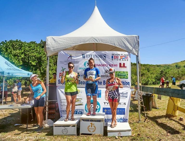 VI Guardswoman finishes Top Female in St. Croix Triathlon
