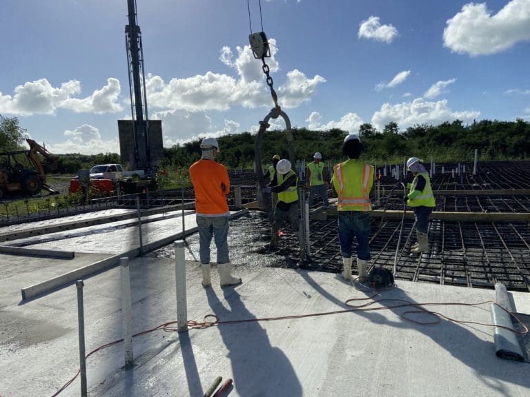 Slab Poured for Frederiksted’s Paul E. Joseph Stadium