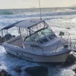 Boat on the rocks 1