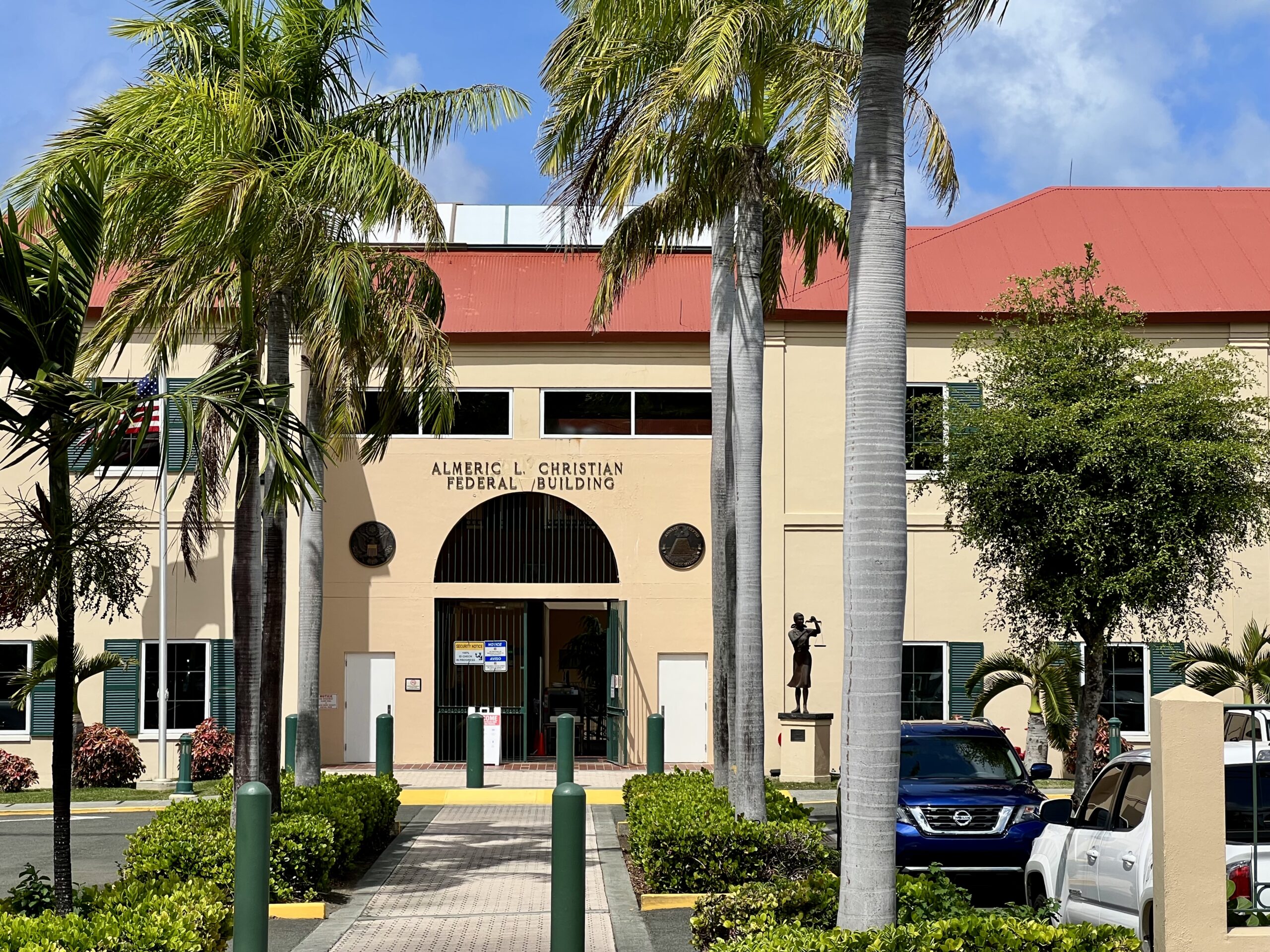 The Almeric L. Christian Federal Building on St. Croix. (Source photo by Linda Morland)