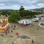 Early Saturday morning before the crowd arrives at the 50th AgFair in St. Croix