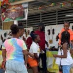 Leather shoes from Guyana were very popular at the 50th AgFair in St. Croix by local business