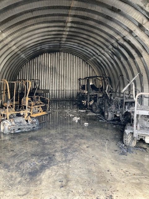 Fire Destroys Havensight Maintenance Shed