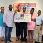 L-R, Sonia Deane, Stefan Carty, Danica David, Karim Henry, Claretta Randolph, Sedrick Flavius