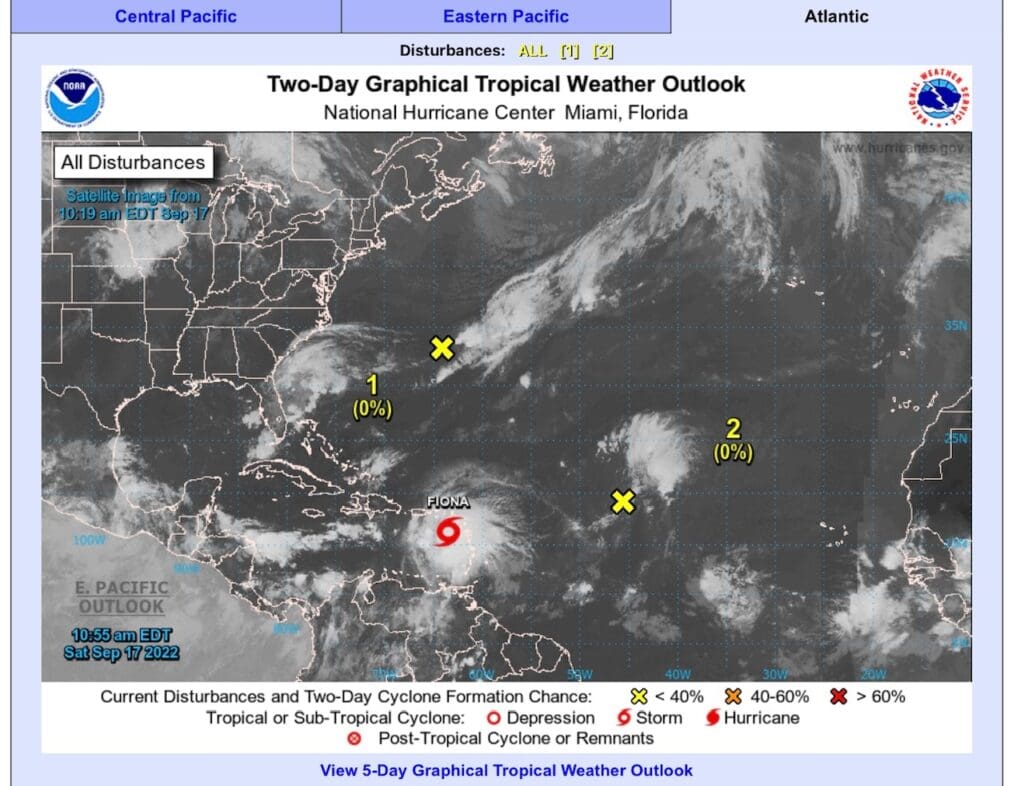 Hurricane Watch Issued for VI Fiona Expected to Be at Closest