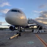 Stairs to plane