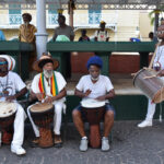Drummers Earl Jahbo Demming, Delroy Ital Anthony, Andre Malone, Malachi Thomas
