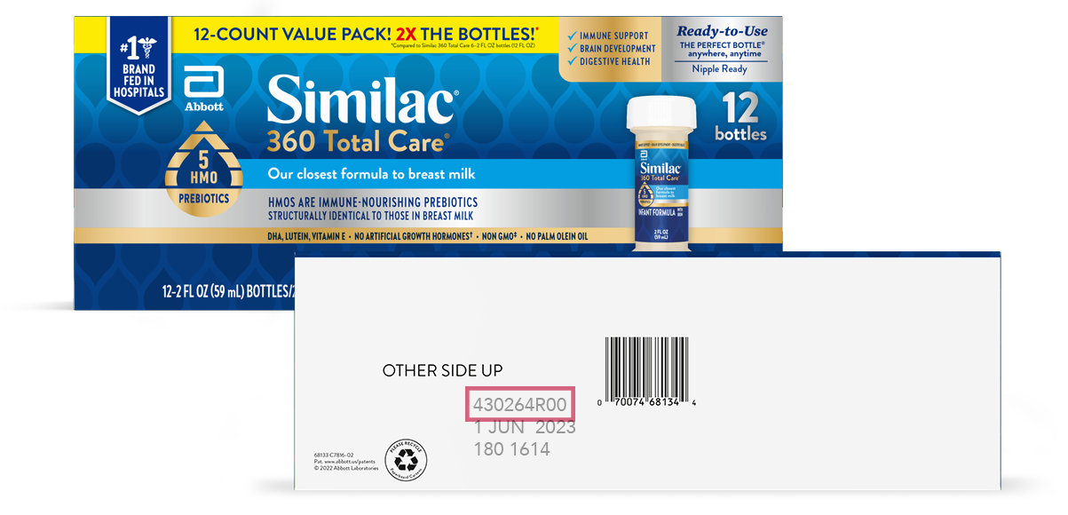 In the U.S. Virgin Islands, specifically, Abbott has recalled the 2 fluid ounce/59 ml bottles of its Similac 360 Total Care product distributed in the U.S. Virgin Islands.