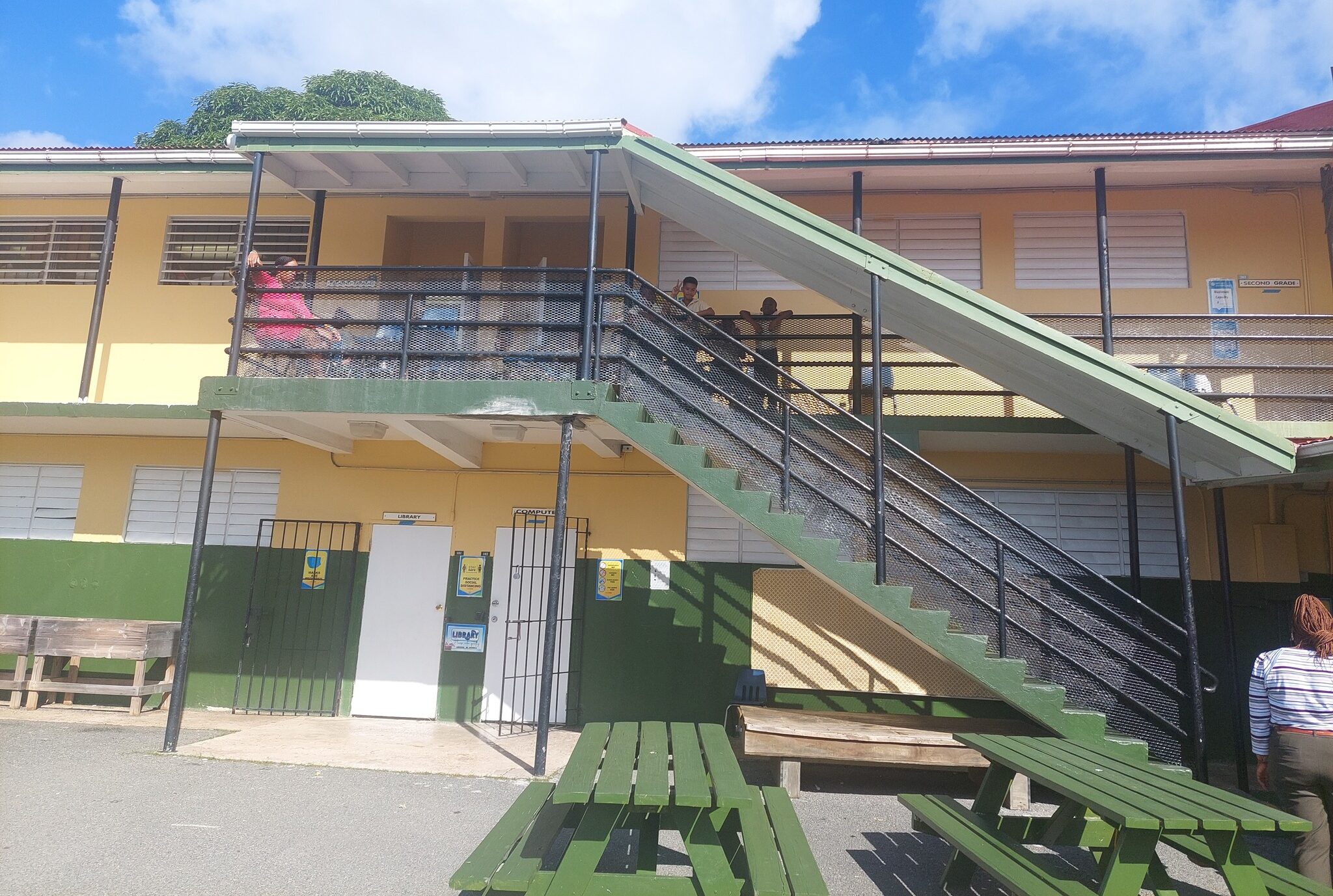 The Federal Emergency Management Agency has awarded the V.I. Education Department a $75 million grant for the replacement of the Jane E. Tuitt Elementary School on St. Thomas, which was badly damaged in Hurricane Maria, Delegate to Congress Stacey Plaskett announced Thursday. (Photo by V.I. Education Department)