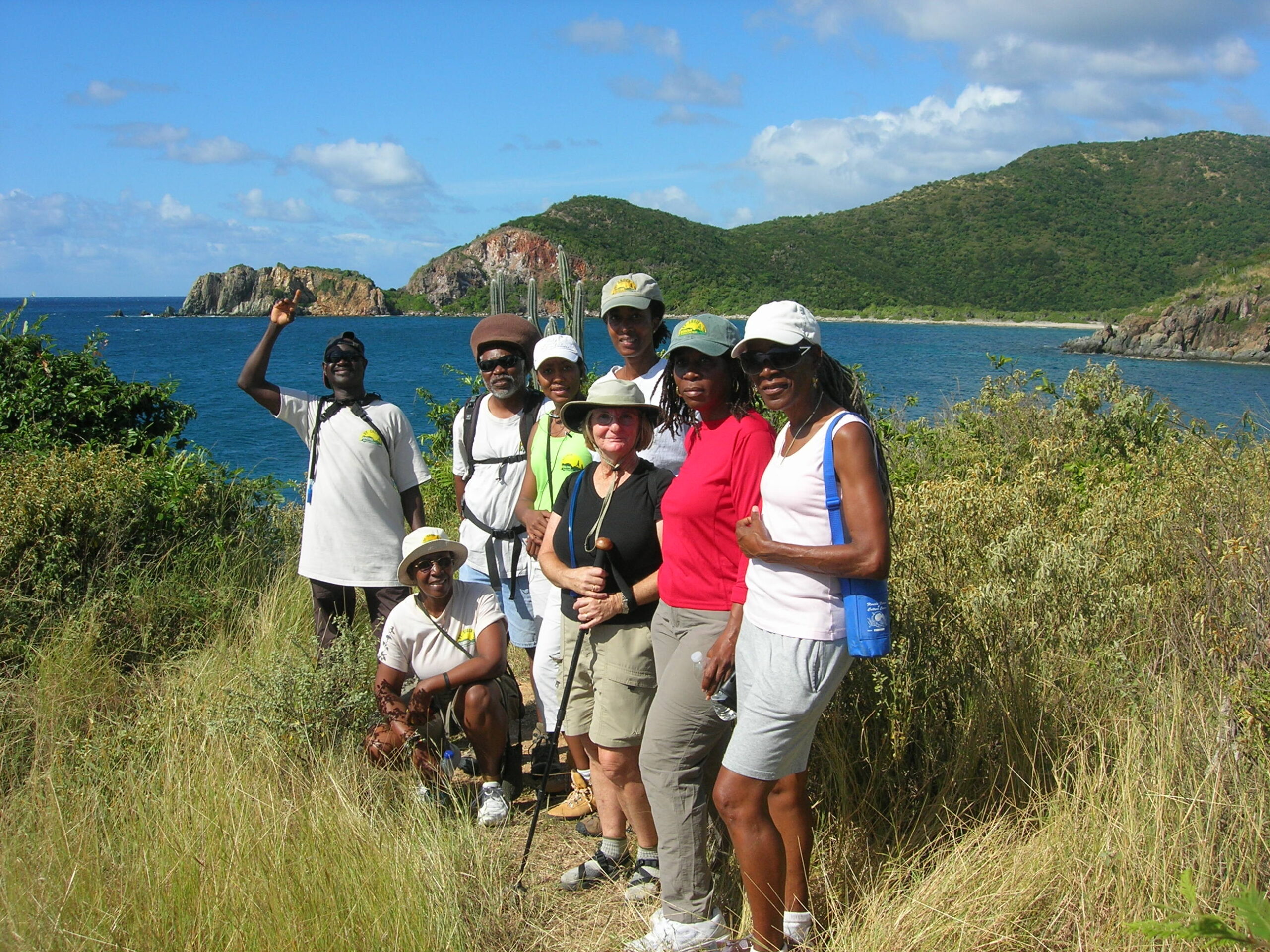 Lameshur Estate & Bay, Members of the St. Croix Hiking Association exploring the Virgin Islands National Park in 2015. (Photo courtesy Olasee Davis)