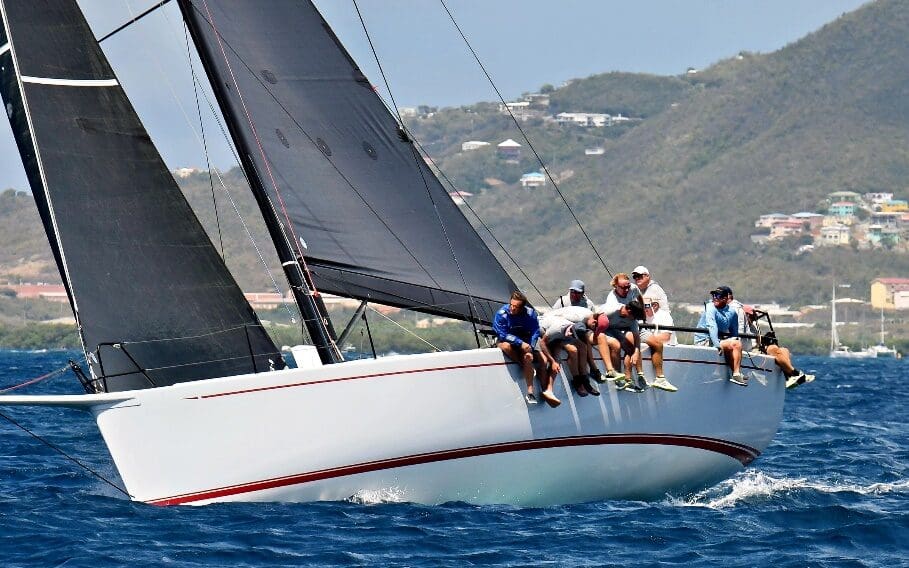 The USA’s Ron O’Hanley’s Cookson 50, Privateer. (Photo by Dean Barnes)