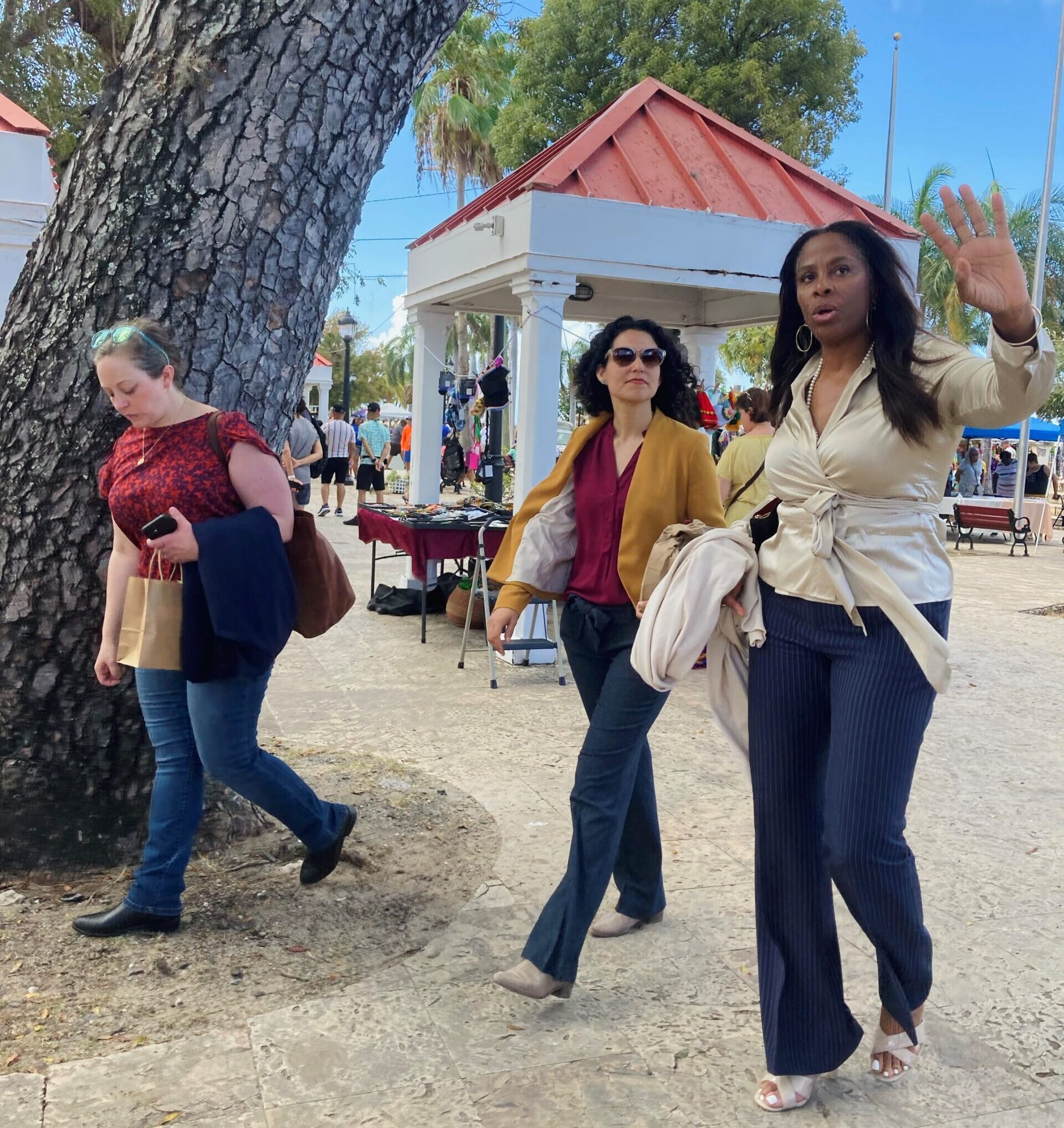 USDA Rural Development Under Secretary Xochitl Torres Small tours St. Croix on Tuesday with V.I. Delegate to Congress Stacey Plaskett. (Submitted photo)