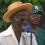 Jamesie Brewster performing on St. Croix