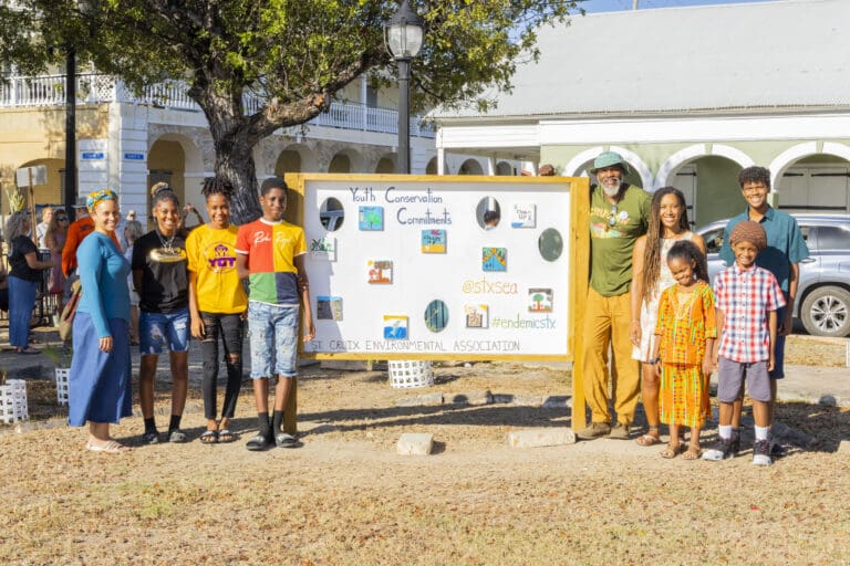 Photo Focus: Local Youth on St. Croix Line Frederiksted Waterfront with Art