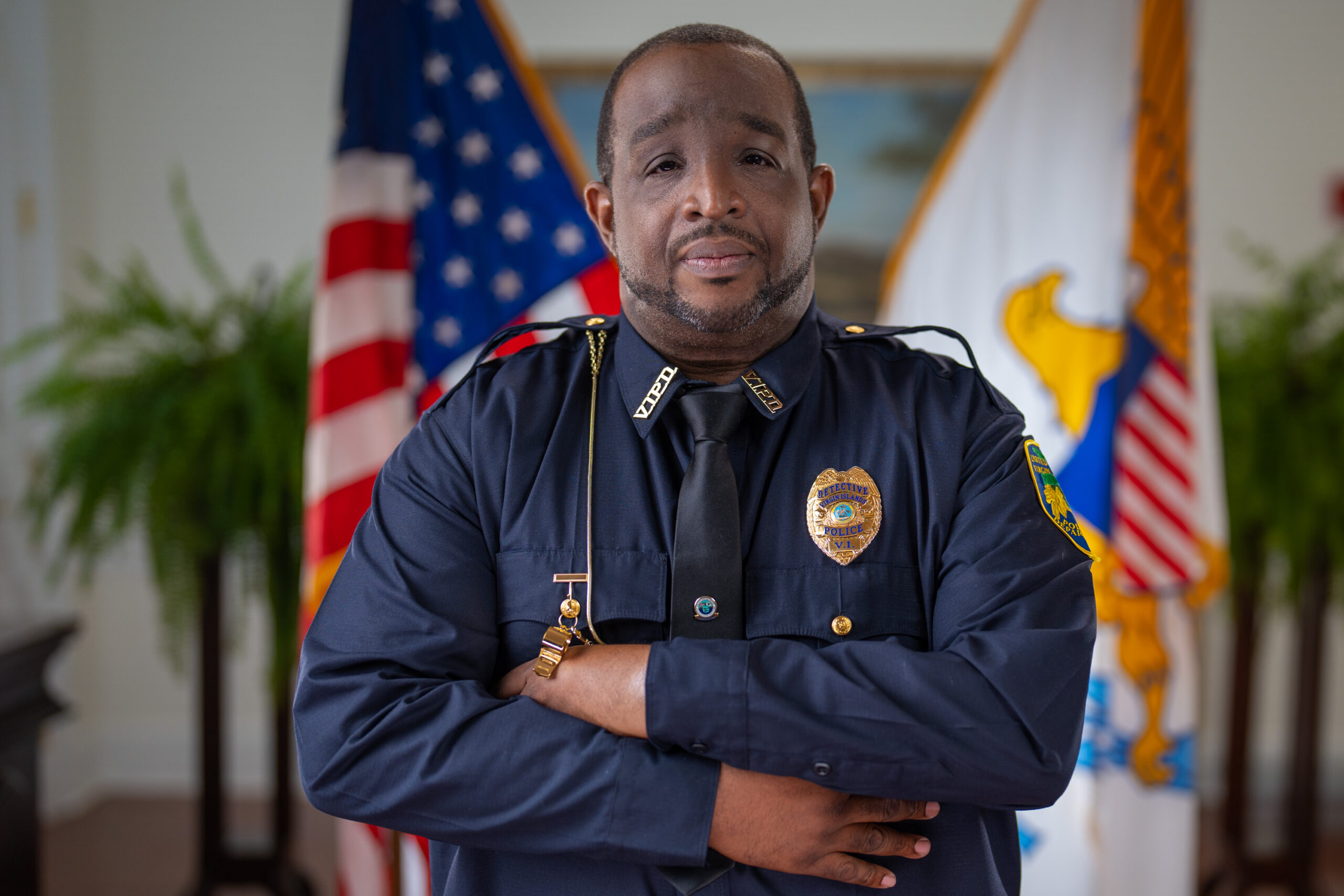 V.I. Police Department Detective Delberth Phipps Jr., 42, was shot and killed Tuesday while responding to an armed man at Hospital Ground, St. Thomas. (VIPD photo)
