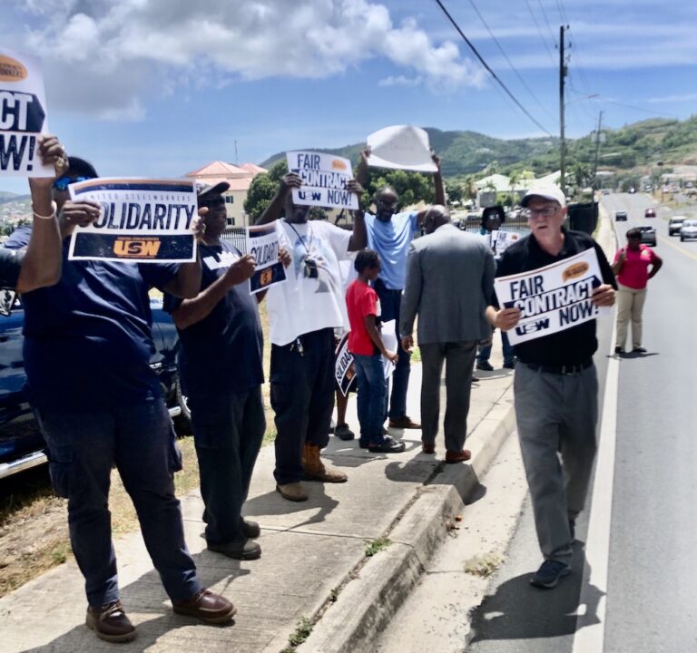 Union Workers on St. Croix Rally for Contracts