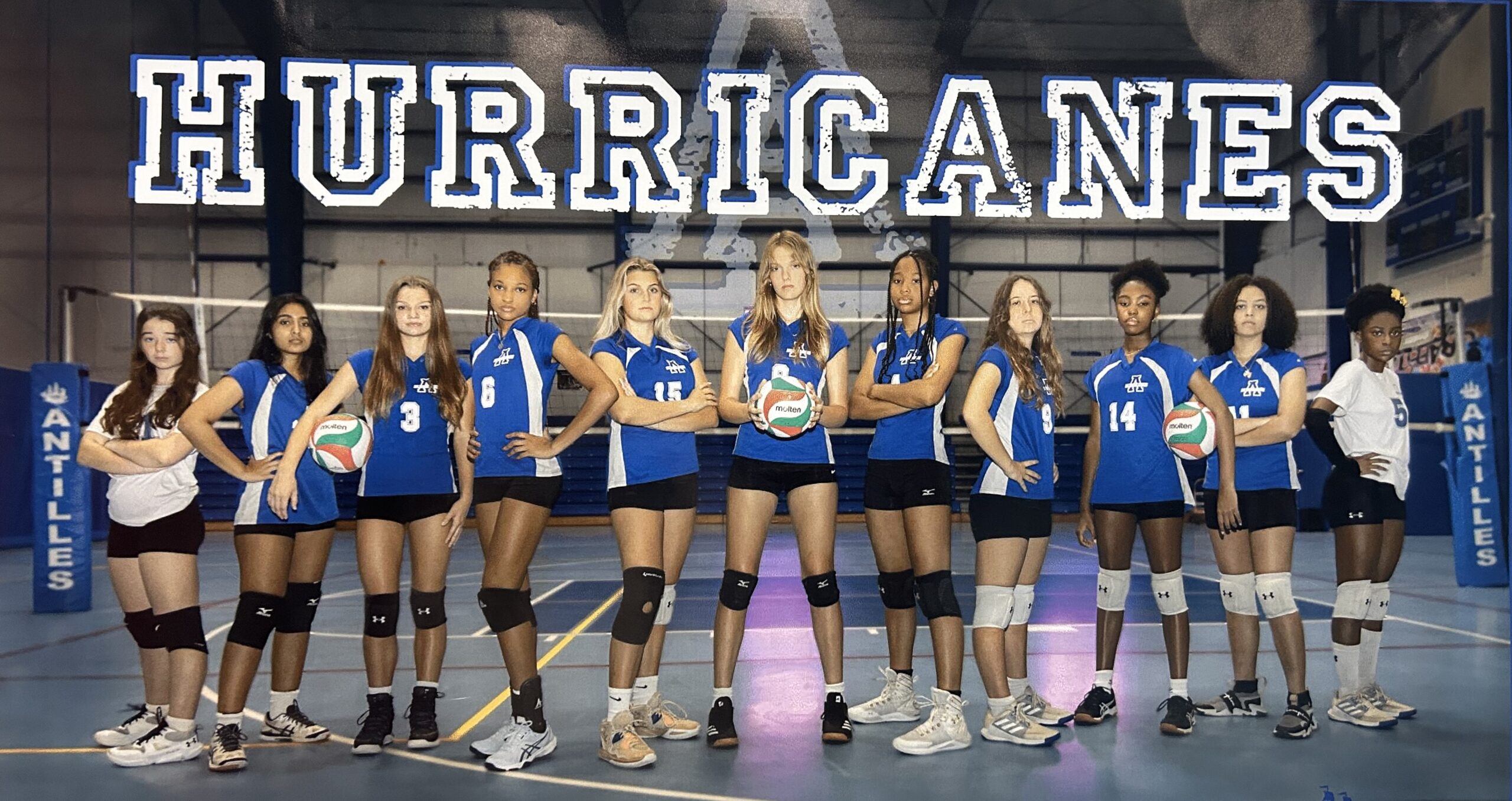 1.The Antilles School Hurricanes varsity girls volleyball team picture. (Photo by Kelly Uszenski)