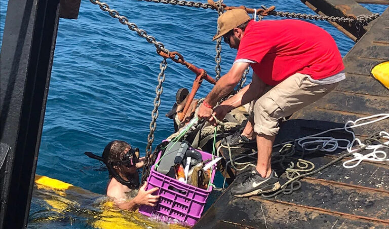 Divers Pull 2,500 Pounds Of Bonnie G Debris From Seafloor