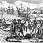 Christopher Columbus, Genoese explorer, discovering America