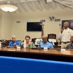 Official at EPA meeting. photo by Amy H. Roberts