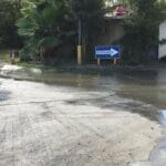 Sewage overflows from the Cruz Bay water treatment plant