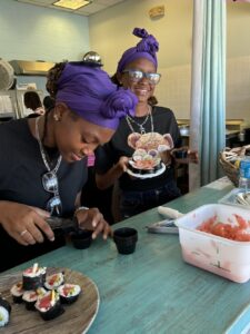 After School Teens Learn to Roll Sushi