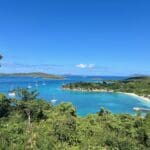 caneel Bay from Northshore overlook in January 2024. Amy H. Roberts photo