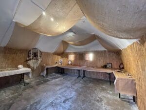 A Bohio, a traditional Taino shelter, is on permanent display at Fort Christian Museum. (Photo by Emmanuel Phillips)