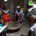 Grinding corn