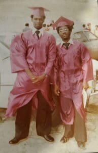 In 1978, Randy Macedon graduated from Central High School as the valedictorian of his class. One of his best friends was Elvin E. Browne, left. (Photo by Carmen Browne)
