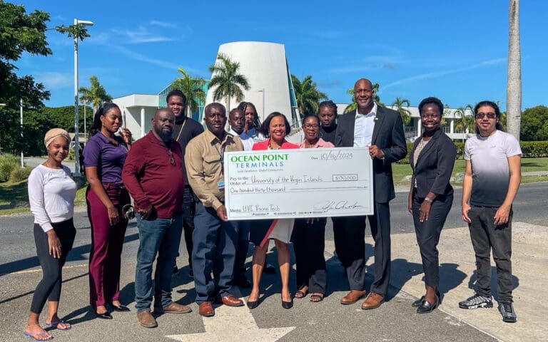 Ocean Point Terminals Gives $130K Gift to UVI’s Process Technology Program