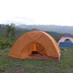 Tents atop the mountain