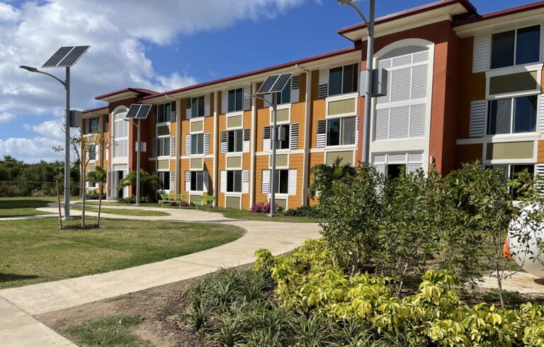 The newly renovated Walter I.M. Hodge Pavilion housing community on St. Croix. (Photo courtesy FEMA)