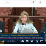 Chaliese Summers testifies. Screenshot 11.13.24 Senate sub committee