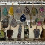 Kevin Rames works in semiprecious stones for jewelry making.